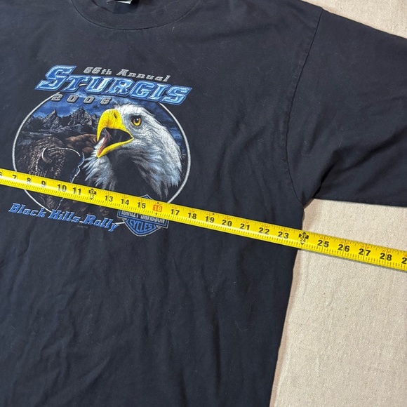 VTG 2006 Harley Davidson Sturgis 66th Black Hills Rally South Dakota Shirt 2XL - Picture 8 of 8